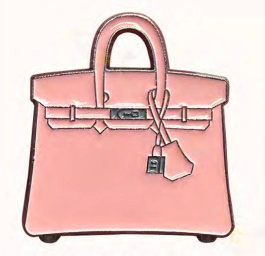 pink birkin metal sticker