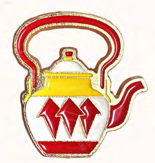 tea pot metal sticker